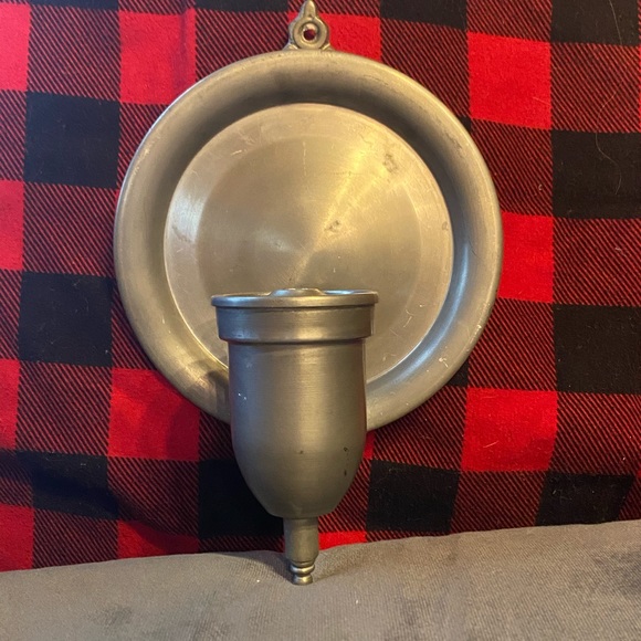 Vintage pewter candle 🕯 sconce